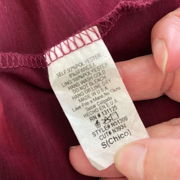 Windsor Deep Red Burgundy Cross Back Gown Dress S - Picture 7 of 7